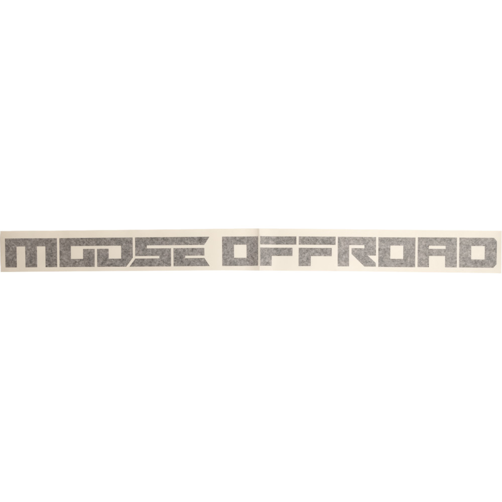 Moose Offroad Trailer Decal - Black - 2.5in. H x 36in. L