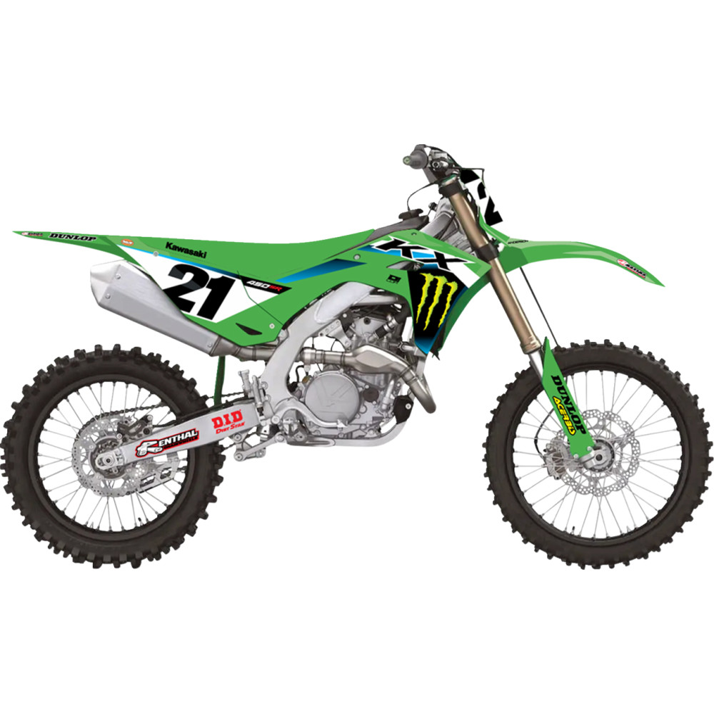 2025 Monster Energy Complete Graphic Kit - Black Background