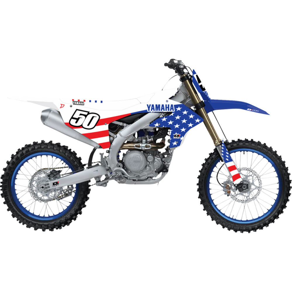 U.S.A. Yamaha Complete Graphic Kit - White Background