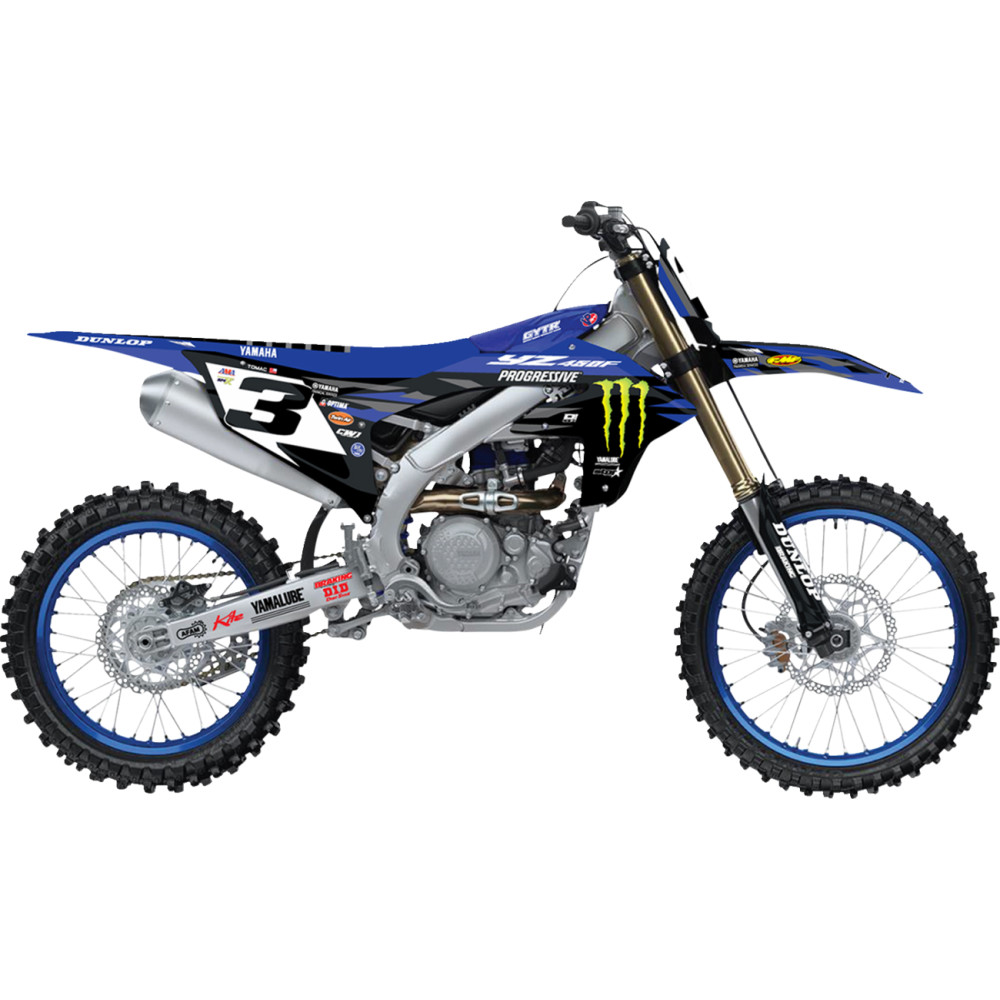 2025 Monster Energy Complete Graphic Kit - White Background