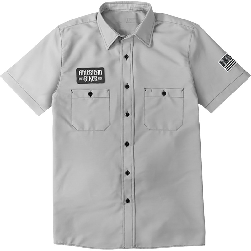 Biker Sam Contrast Stitch Shop Shirt