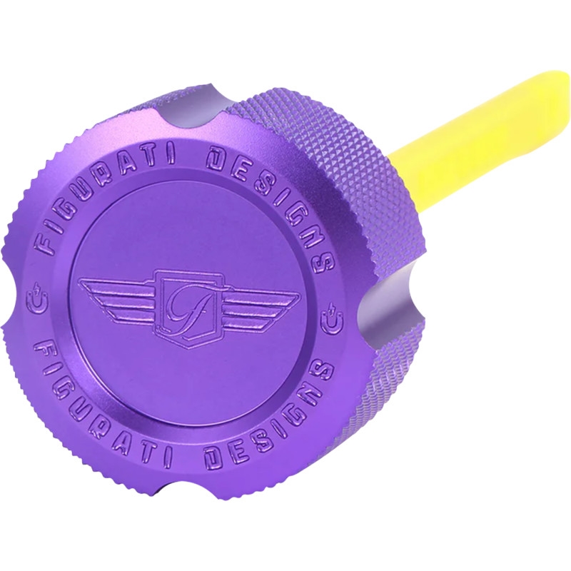 Performance Oil Dipstick - Knurled Purple