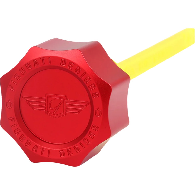 Performance Oil Dipstick - Curved Red