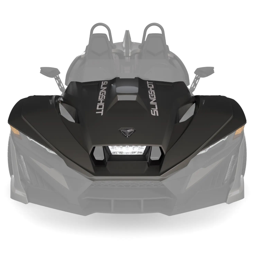 Vented Sport Hood - Heavy Metal Gloss