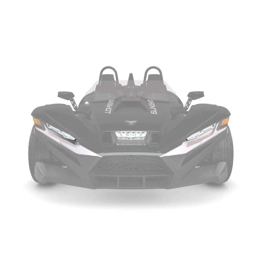 Vented Sport Hood Upper Accent Panel -  White Lightning