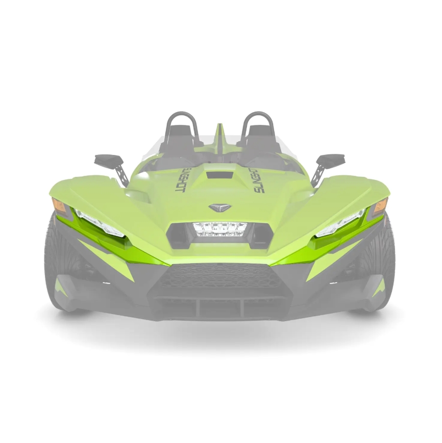 Vented Sport Hood Upper Accent Panel -  Sling Liquid Lime