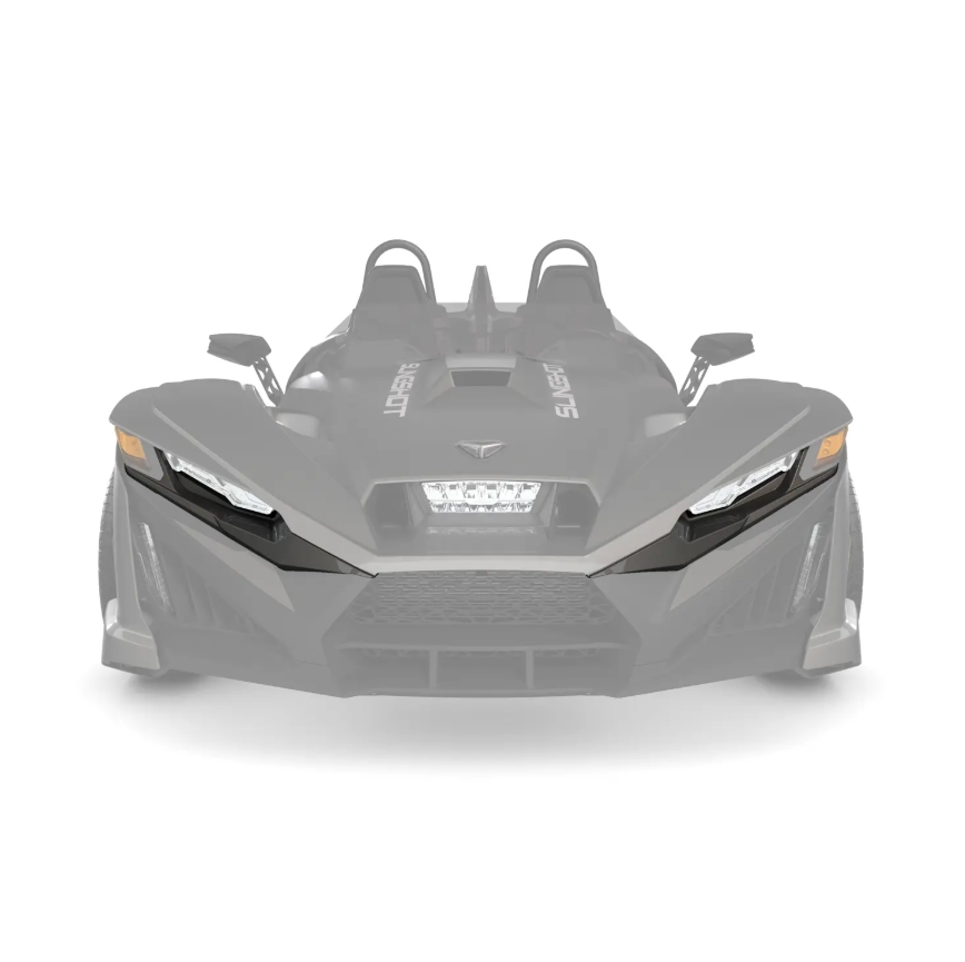 Vented Sport Hood Upper Accent Panel - Heavy Metal Gloss