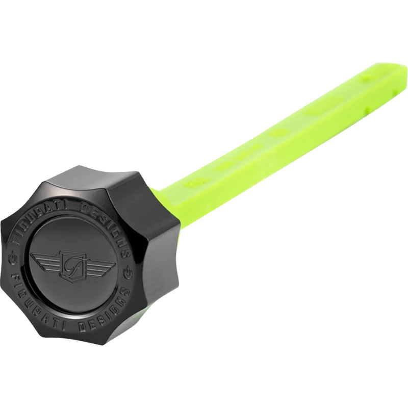 Magnetic Oil Dipstick - Curved Black