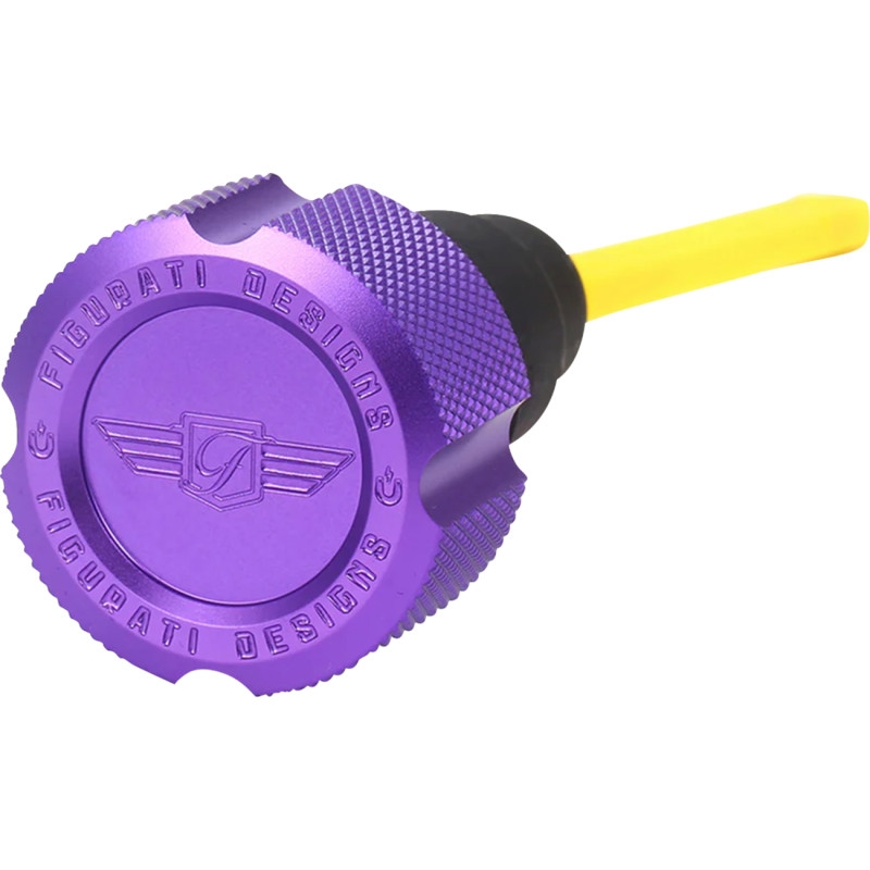 Performance Oil Dipstick - Knurled Purple