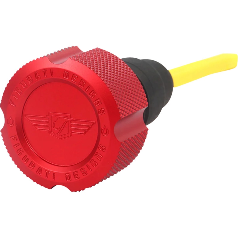 Performance Oil Dipstick - Knurled Red