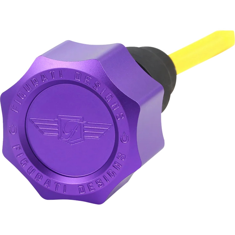 Performance Oil Dipstick - Curved Purple