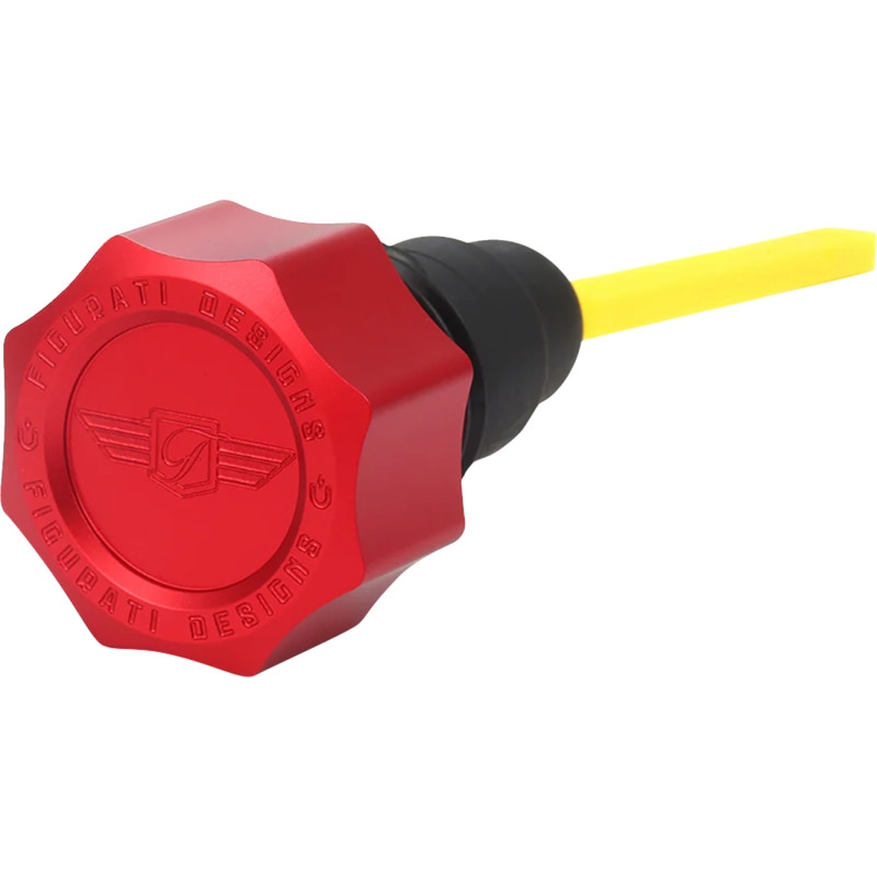 Performance Oil Dipstick - Curved Red