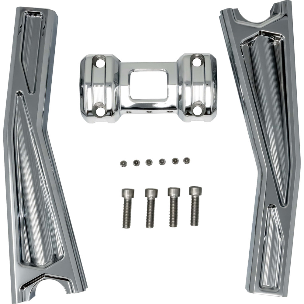 Ascent Pro Pullback Riser Kit - 10in. -  Chrome