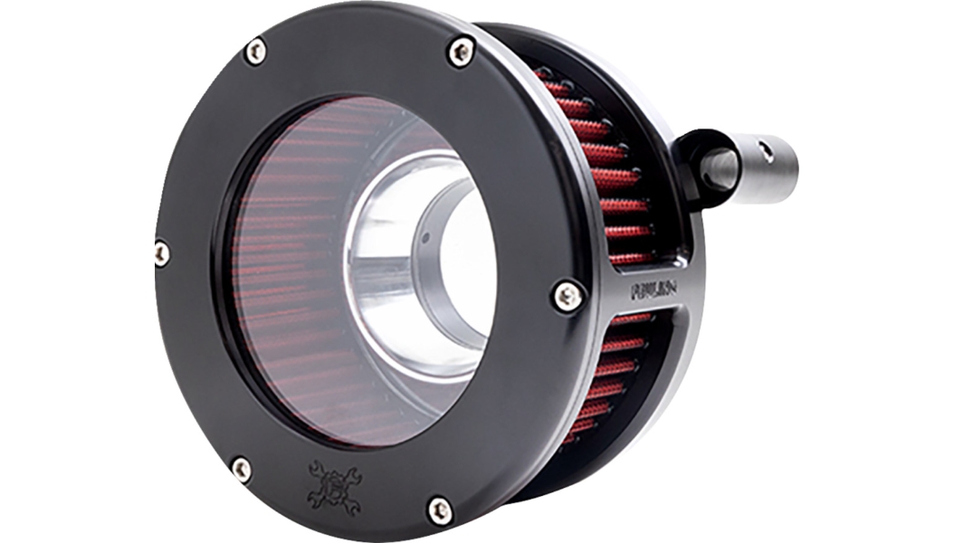 Clear Outer Cover for BA Air Cleaner Kit - Black Anodized with Red Filter
