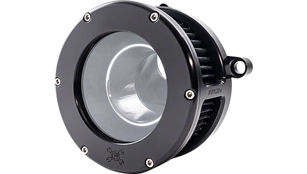 Clear Outer Cover for BA Air Cleaner Kit - Black Anodized with Black Filter