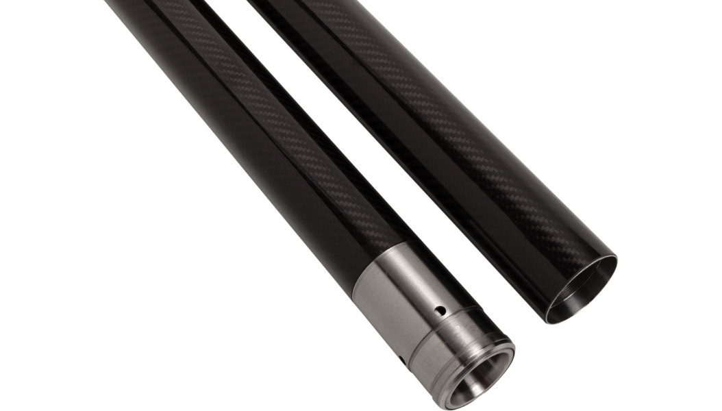 49mm Black Carbon Fiber Fork Tubes - 23.75in.