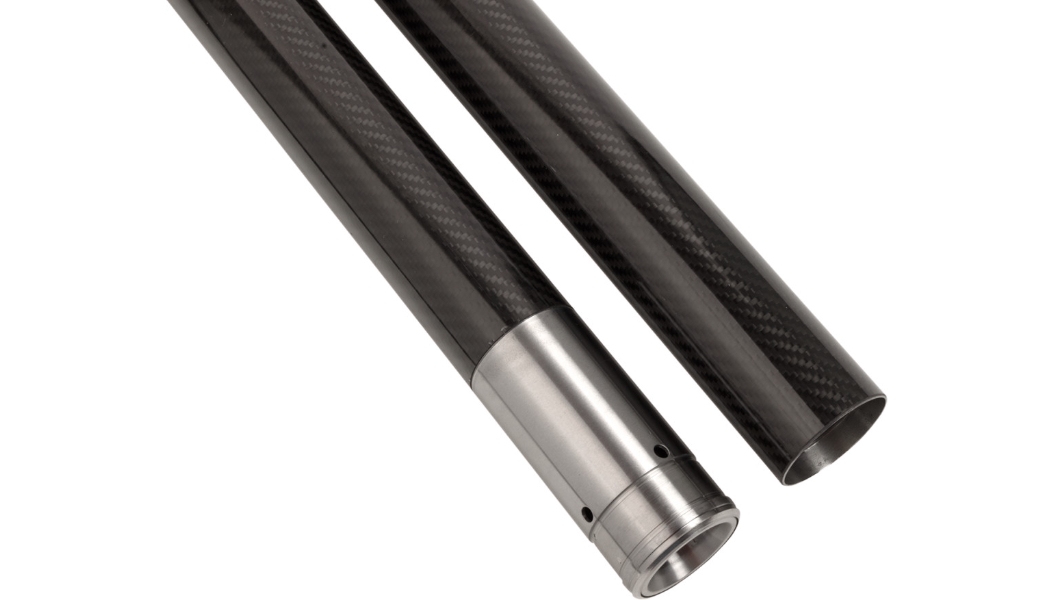 49mm Black Carbon Fiber Fork Tubes - 23.875in.