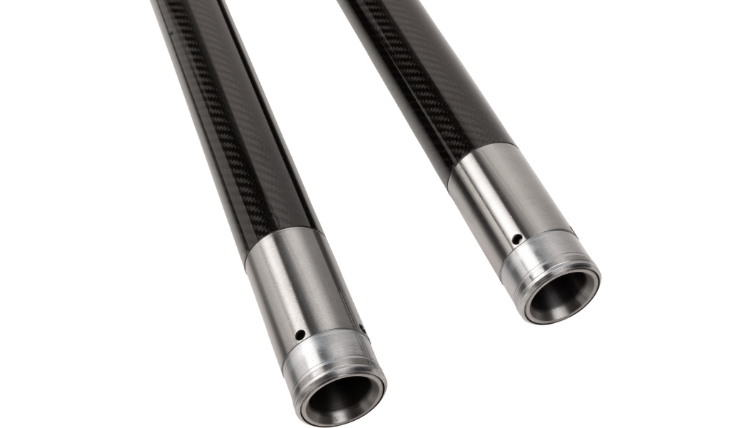 49mm Black Carbon Fiber Fork Tubes - 22.875in.