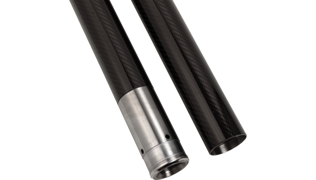 49mm Black Carbon Fiber Fork Tubes - 24.50in.