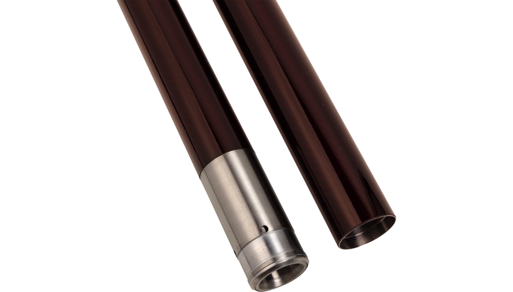 49mm Deep Red Carbon Fiber Fork Tubes - 23.75in.