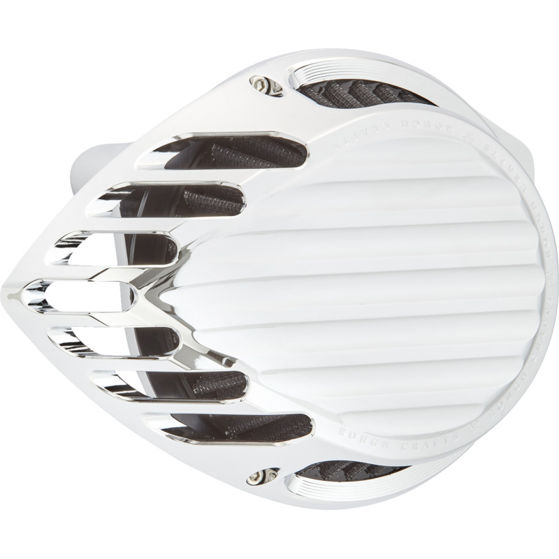 Finned Air Cleaner - Chrome