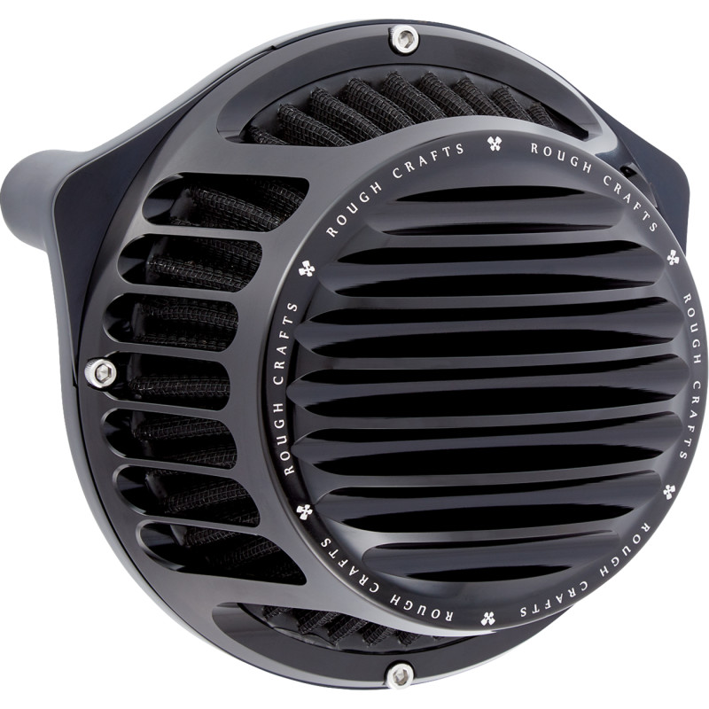 Round Air Cleaner - Black