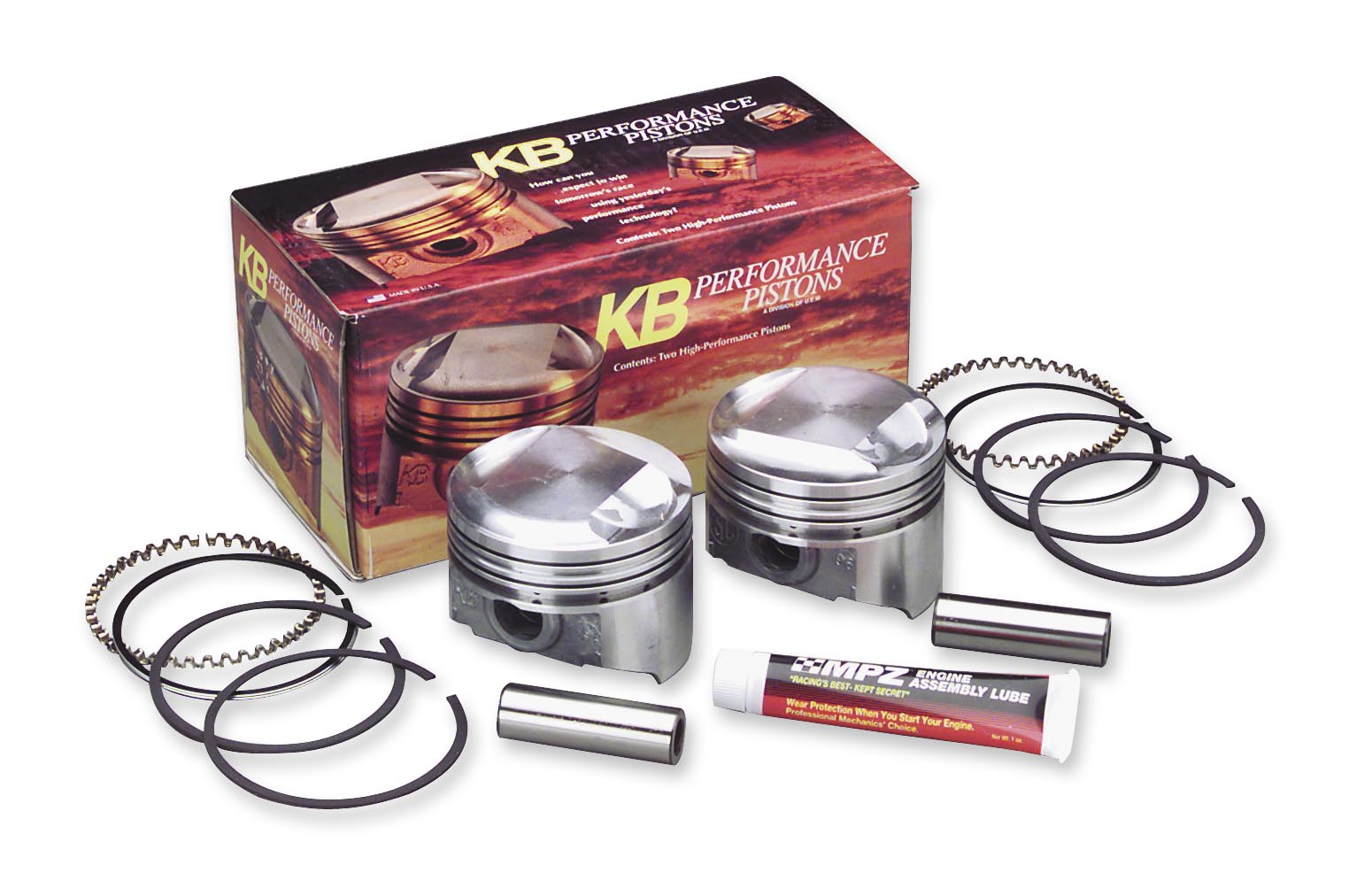 Forged Piston Kit (103ci. Big Bore, Domed) - .005in. Oversize to 3.880in., 10.5:1 Compression