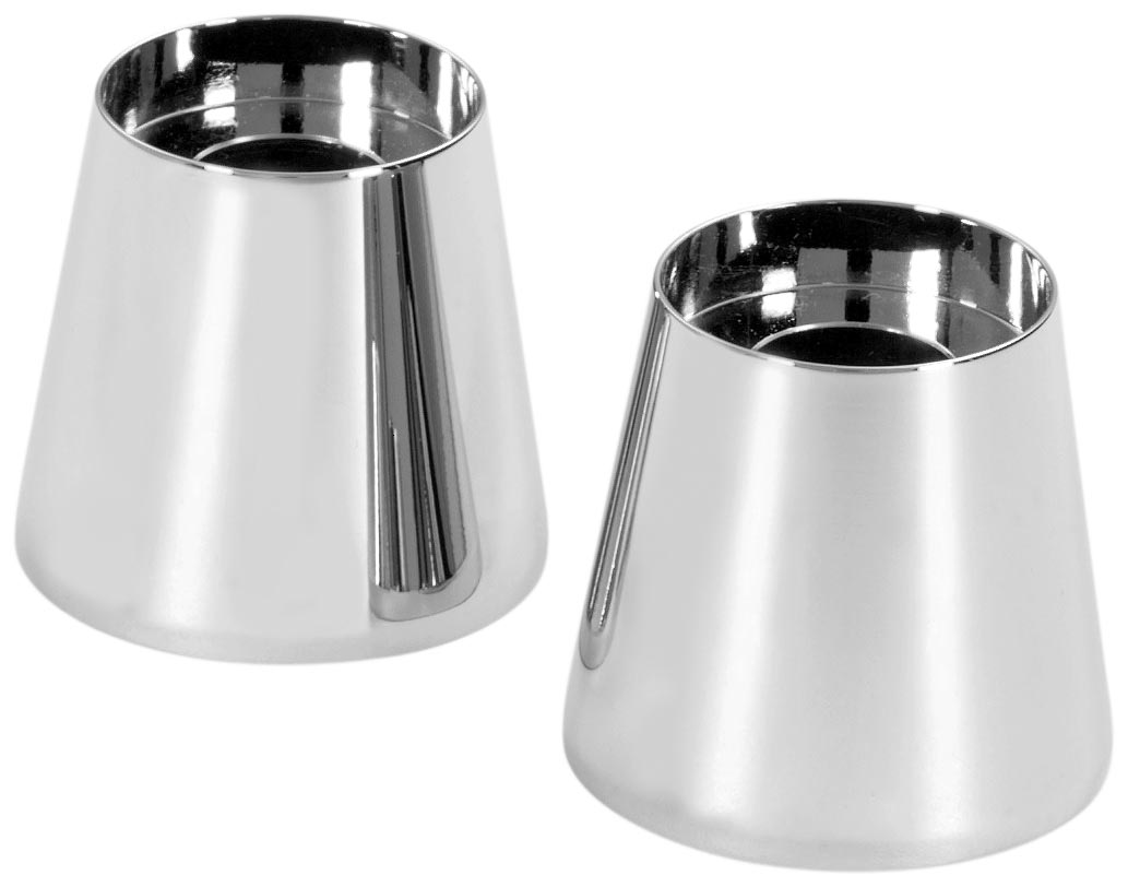 Custom Riser Extensions for 1-1/2in Handlebars - 1-1/2in Rise - Chrome