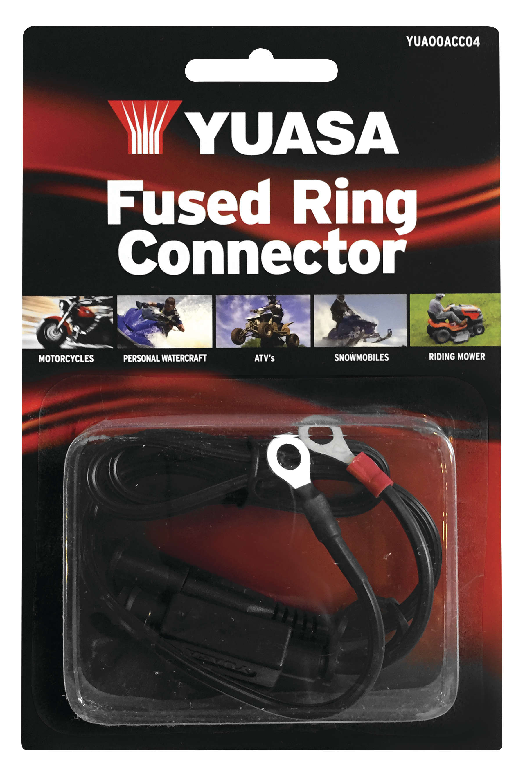 Battery Charger Fused Ring Connector - 3 amp