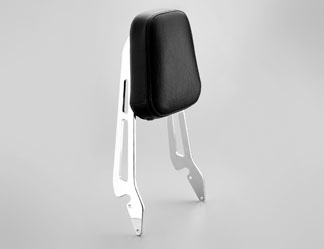 Deluxe Chrome Backrest with Pad