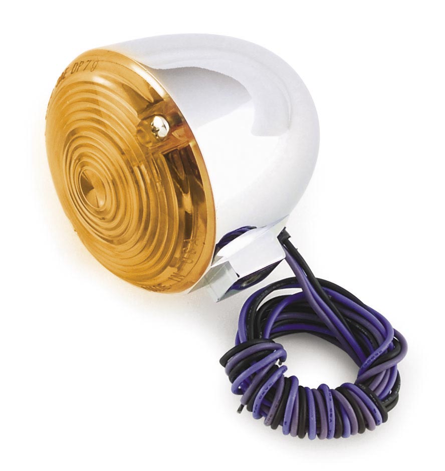 Flat Lens Turn Signal - Amber - Double-Filament