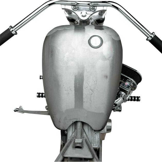One-Piece Extended Gas Tank with Screw-In Cap - Smooth Top Style