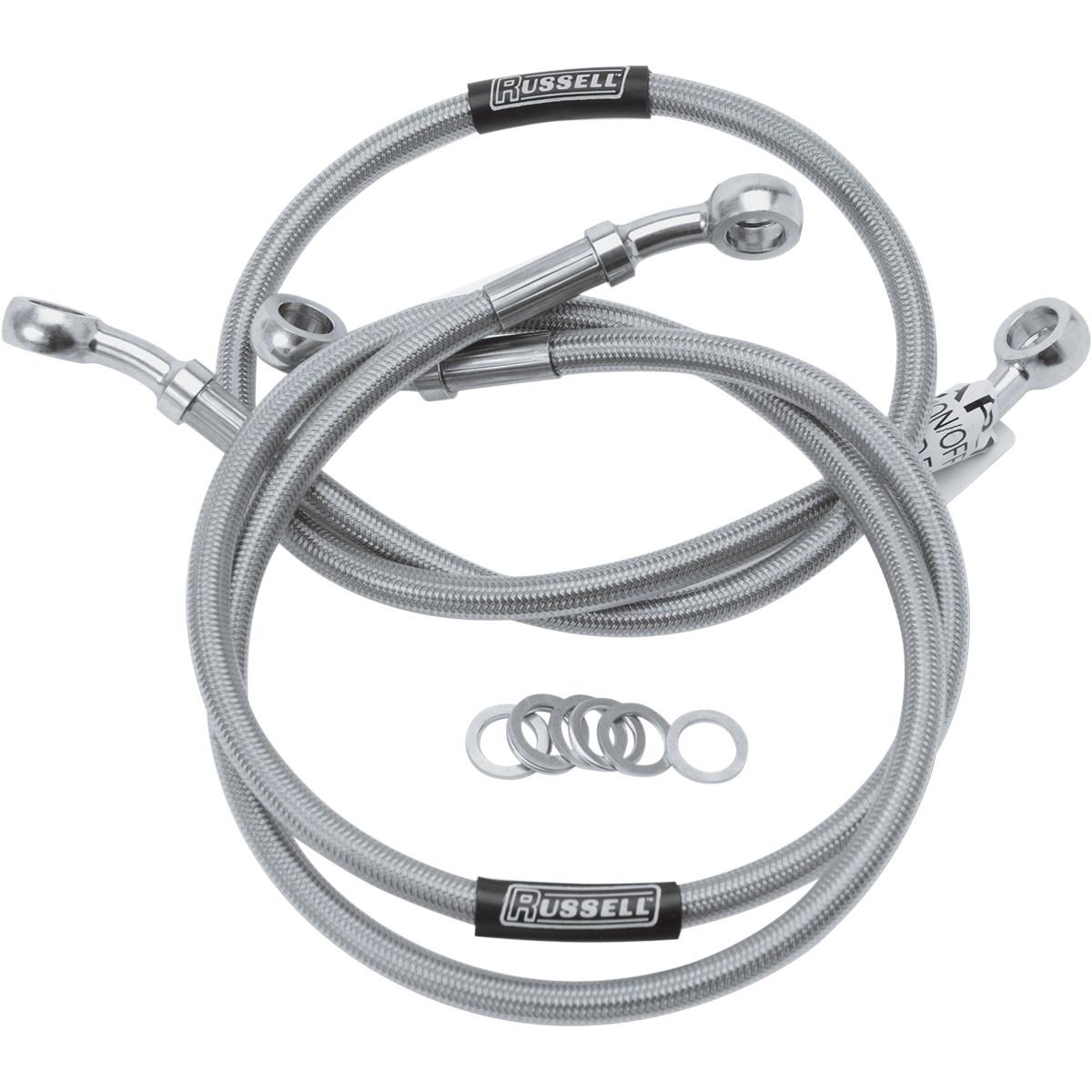 Extended Length Braided Front Brake Line Kit - 49in.