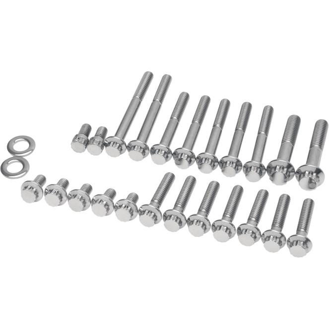 Primary 12-Point Polished Stainless Engine Bolt Kit