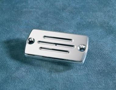 Master Cylinder Cover with Milled Lines - Chrome