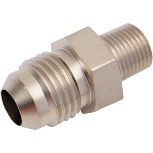 -6 AN 1/8in. NPT Straight Flare to Pipe Adapter - Endura