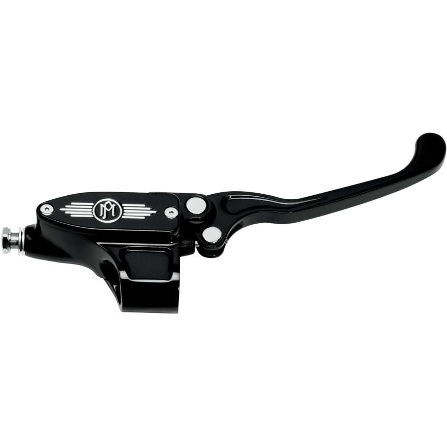 11/16in. Bore Hydraulic Brake Side Contour Billet Handlebar Control (Dual Caliper) - Contrast Cut