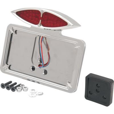 Cat Eye Taillight and License Plate Mount - 3-Hole Mount
