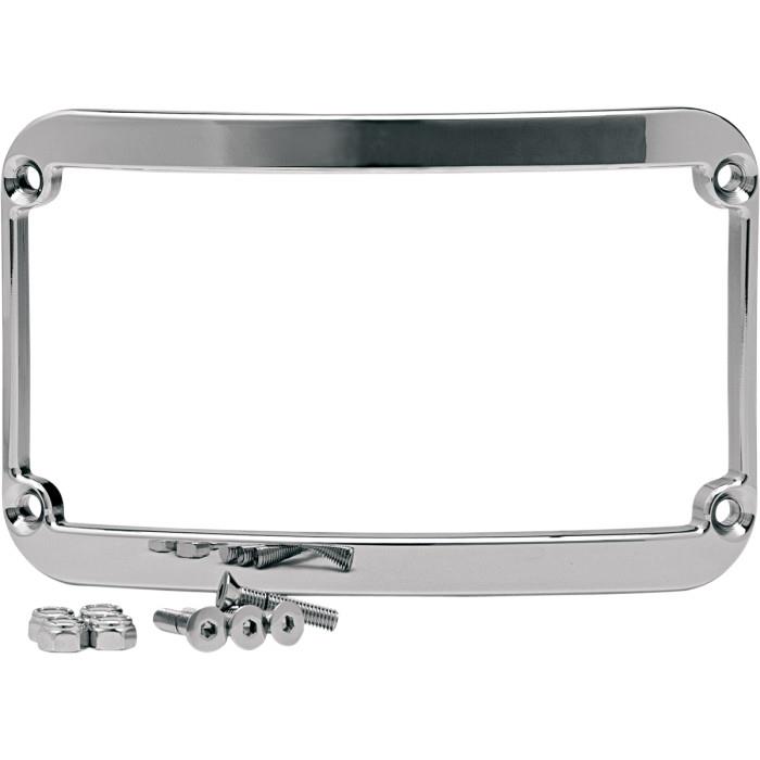 License Plate Frame for 7.125in. Rear Fender - Chrome