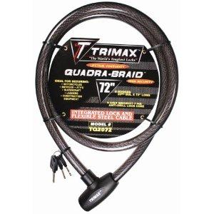 Trimaflex Max Security Braided Cable with Keyed Cable Lock - 72in. x 15mm