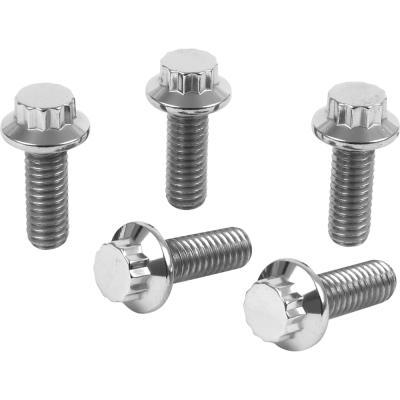 12-Point Polished Stainless Front Brake Rotor Bolt Kit