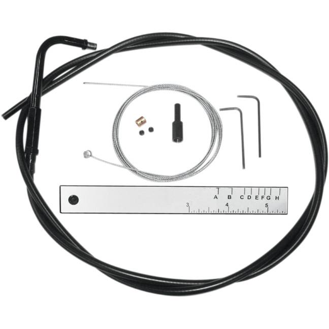 BYO Build Your Own Throttle/Idle Cable Kit - Black Vinyl