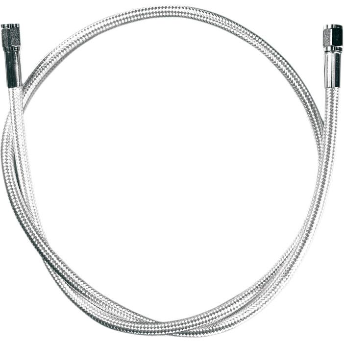 Polished Stainless Braided Universal Brake Line - 58in. L