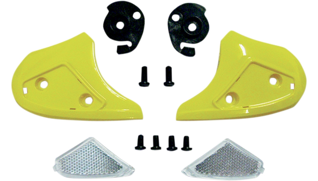 Side Cover Kit for FX-50 Helmets - Hi-Vis Yellow
