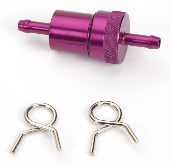Aluminum Fuel Filter - 5/16in. - Purple Anodized