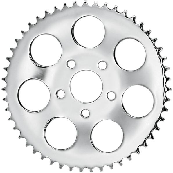 Flat Rear Wheel Sprocket - Chrome - 49T