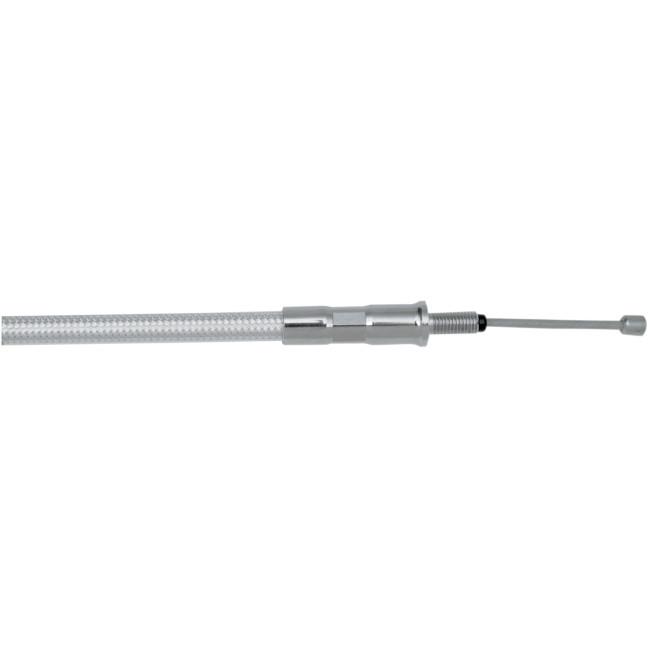 Polished Stainless Steel High Efficiency Braided Clutch Cable - 68 11/16in.