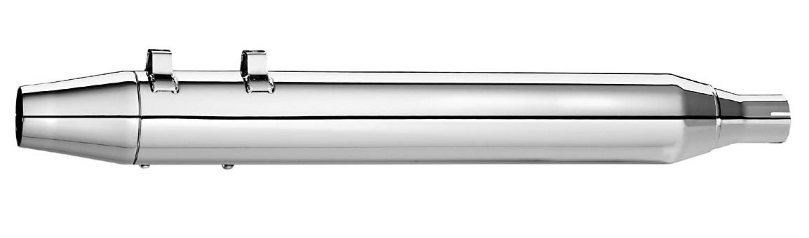 Tapered Chrome Slip-Ons - Chrome