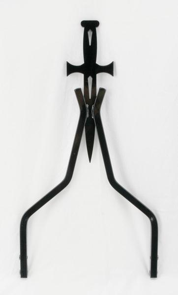 Sissy Bar Stick - 18in Daggertude Style - Black