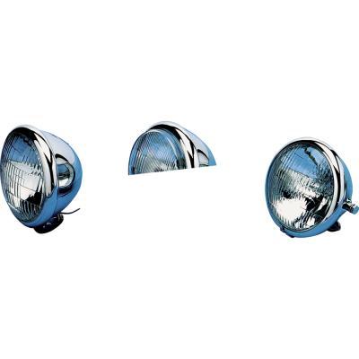 5 3/4in. Chrome Headlight Assembly - Side-Mount with H-4 Bulb
